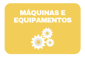 Imagem simulando um maquinário. Acima, o texto 